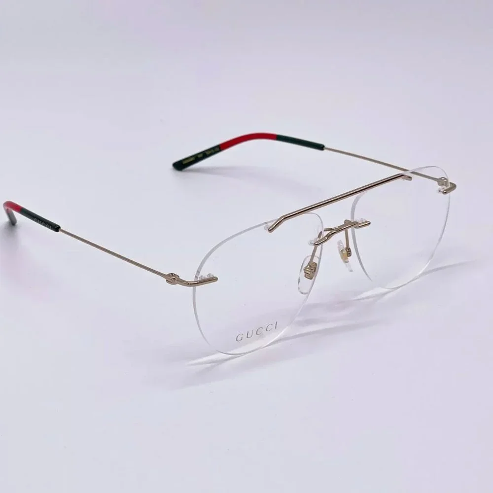Sale! New Gucci Unisex 58mm Gold Aviator Eyeglasses!